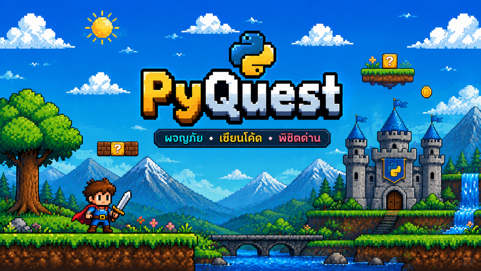 PyQuest โลกผจญภัยเรียนรู้ Python